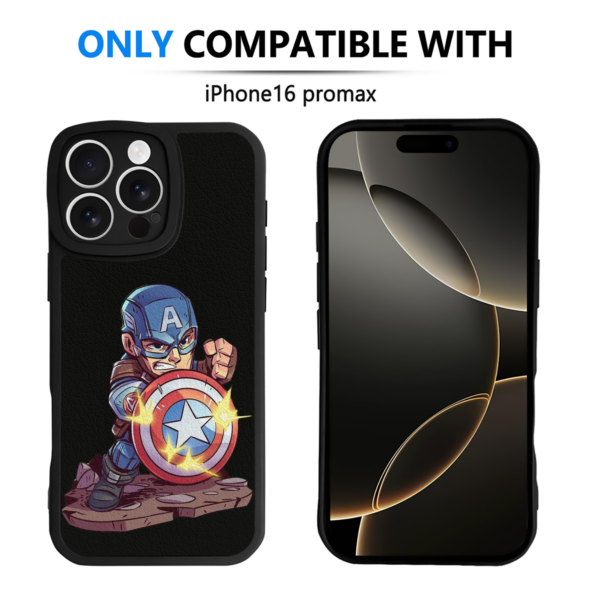 （画像用） アベンジャーズ The Avengers 【iPhone 16シリーズ対応】シリコンスマホケース（レザー調） 材質：シリコン